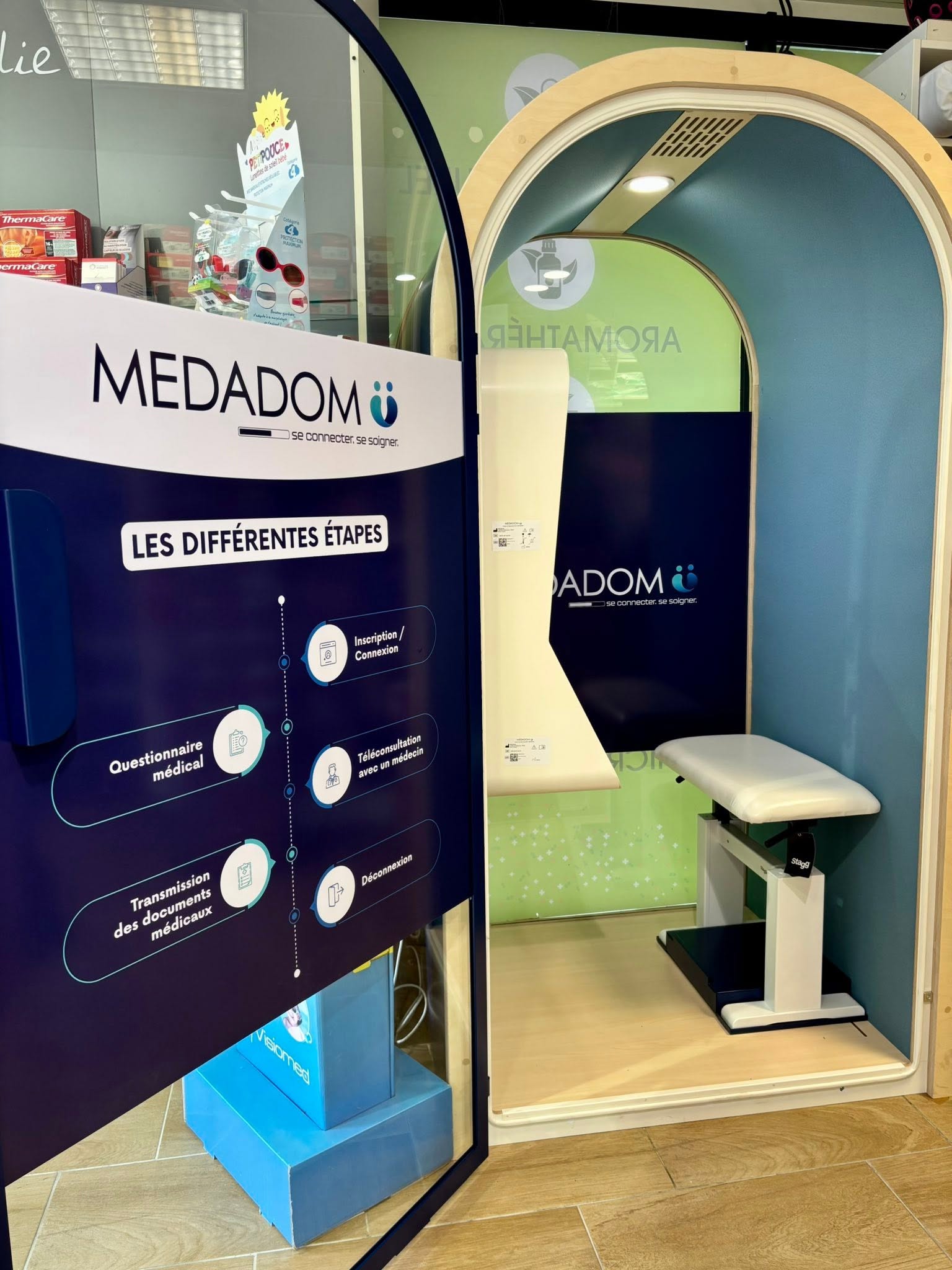 Cabine-Medadom Medadom Pharmacie Joué sur Erdre